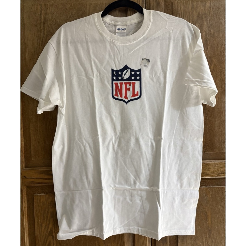 NFL Shield Logo Tshirt Short Sleeve Unisex Size Medium 40" Waist New 100% Cotton